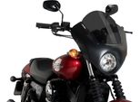 Cupolino Puig Semicarenato Fumè Scuro Per Harley Davidson Street
