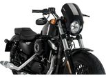 Cupolino Puig Semicarenato Nero Per Harley Davidson