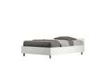 Ityhome - Letto Una Piazza E Mezza Contenitore 120X190 Bianco Frassino Nuamo