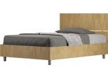 Ityhome - Letto Una Piazza E Mezza Contenitore 120X190 Testata Dritta Quercia Demas