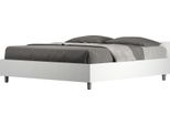 Ityhome - Letto Contenitore 160X190 Bianco Frassino Nuamo