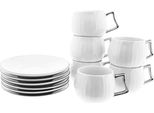 Set Di Tazze Demitasse In Porcellana - Eleganza Senza Tempo In Tre Esclusivi Design In Argento