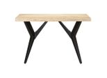 Vidaxl Tavolo Da Pranzo 120X60X76 Cm In Legno Massiccio Di Mango