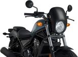Cupolino Puig Semicarenato Nero Omologato Abe Per Honda Rebel