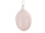 Ciondolo Uovo Di Pasqua Clayre & Eef Ø 6X10 Cm Vetro Rosa