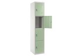 SchließFach Preston T163, SchließFachschrank Wertfachschrank Spind, Metall 180X38X45Cm, GrüN
