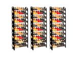 Grafner® 3er Set Schuhregal auf 10 Ebenen für 30 Paar Schuhe Schuhständer individuell aufstellbar