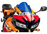 Cupolino Puig Z-Racing Blu 240X280Mm Per Honda Cbr Rr