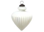 Guaina Natalizia Clayre & Eef Ø 10 Cm In Vetro Bianco