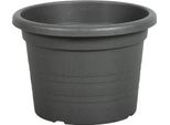 Vaso Da Fiori Cilindro In Plastica Antracite D30X21Cm