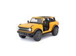 Maisto - 2021 Ford Bronco Badlands (Senza Porte), Arancione, 1:18