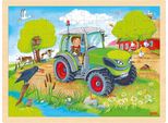 Goki Puzzle Di Legno Del Trattore 96 Pezzi