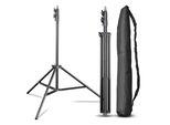 Walimex Pro Treppiede Per Lampade FT-8051 Set Di 2 Fino A 260 Cm Di Altezza, Stativo Per Luci Con Ammortizzazione A Molla Incl