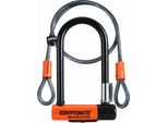 Kryptonite Evolution MINI-7, Lucchetto Convenzionale, Chiusura A Chiave, Nero, Arancione, Acciaio, A Forma Di U, 8,3 Cm