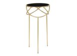 Mauro Ferretti Tavolino Ring Ø 40X80 Cm Oro Nero
