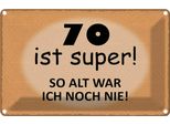 Vianmo Insegna Di Latta 20X30 Cm 70 Ist Super So Alt Ich Noch Nie