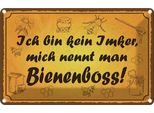 Vianmo Insegna Di Latta 20X30 Cm Bin Kein Imker Bienenboss