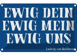 Vianmo Insegna Di Latta 20X30 Cm Ewig Dein Ewig Mein Ewig Uns