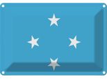 Vianmo Insegna Di Latta 20X30 Cm Bandiera Mikronesiens Flag Micronesia