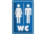 Vianmo Insegna Di Latta 30X20 Cm Piktogramm Toilette