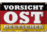 Vianmo Insegna Di Latta 20X30 Cm Vorsicht Ost Deutscher