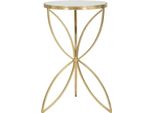 Mauro Ferretti Tavolino Butterfly Ø 35X60 Cm Oro Argento