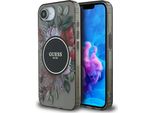 Etui Guess Iml Flowers Magsafe Do Iphone 16E Czarny