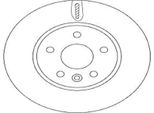 2X Disco Freno Trw DF6819 Per Opel Astra K Sports Tourer (B16) 45 5Mm 276Mm