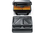 Arendo 4 In 1 Sandwich Maker Con Piastre Rimovibili, Piastra Per Waffle, Panini Maker, Grill A Contatto, Rivestimento Antiaderente, Senza Bpa E Pfoa, Controllo Della Temperatura, Sandwich Maker, Tostapane Per Sandwich