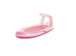 Intex 57804EU - Luftmatratze - Pink Paradise Boat (244X97X114Cm) Mit Haltegriffen Und GeträNkehaltern