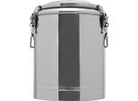 Scaldavivande In Acciaio Inox, Capacità 14 Litri, Isolamento Efficace, Argento
