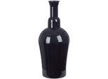 Bodenvase GILDE Vase Filu, schwarz H.55 cm, schwarz, B:24,5cm H:55cm T:24,5cm, Metall, Vasen