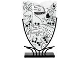 Bodenvase CASABLANCA BY GILDE Vase Modern Art weiß H.49 cm, weiß, B:29cm H:49cm T:10cm, Glas, Vasen