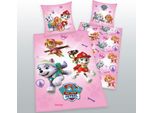 Paw Patrol - Biancheria Da Letto - Rinforzata - 80 X 80 + 135 X 200 Cm