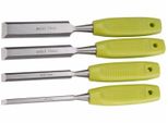 Scalpelli, Set Di 4, 6-12-18-24 Mm, Manico In Plastica Di Qualità