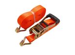 Cinghia Di Bloccaggio A Cricchetto Con Ganci, 6M X 50Mm, Max. 4000Kg