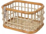 Basil Green Life Cestino Da Bicicletta In Rattan 18 L - Marrone