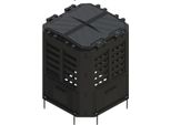 Rojaplast, Compostiera In Plastica Da 360 L, Nero