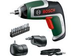 Avvitatore Compatto A Batteria Bosch Ixo (7A Generazione, 3,6 V/2,0 Ah, 5,5 Nm, Incl. Adattatore Per Avvitatore Ad Angolo Retto E Adattatore Per Avvitatore A Taglio, Cavo Microusb, Valigetta)
