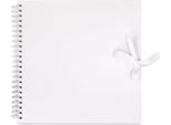 Album Per Scrapbooking, Bianco, 30,5 X 30,5 Cm, 40 Fogli, Album A Spirale In Cartone Kraft