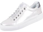 Tamaris Sneaker Donna Suola Platform Effetti Metallici Court 1-23751-44, Dimensioni:41 Eu, Colore:Bianco