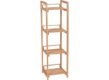 Lambie Scaffale Da Bagno A 4 Livelli In Bambù Moderno 104 Cm