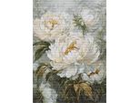Luca-S Kit Per Ricamo A Punto Croce "La Luce Delle Peonie Primaverili"", Schema A Contare, 29X40Cm"