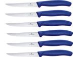 Set Di Coltelli Da Bistecca Victorinox Swiss Classic 6 Pezzi Blu