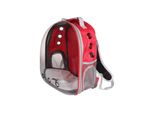 Merco Petbag Zaino Trasparente Per Animali Domestici Rosso Confezione Da 1 Pezzo