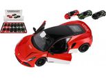 Auto Kinsmart Lotus Emira 1:38 Metallo/Plastica 12,5 Cm 3 Colori Per Il Tratto Inverso