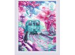 Confezione Da Ricamo A Punto Croce Riolis "Spring Express"", Schema Contato, 30X40Cm"