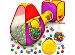 Tenda Da Gioco Kiduku Con Tunnel E 200 Palline Incl. Borsa Tenda Per Bambini Piscina Di Palline Tenda Pop Up Per Bambini