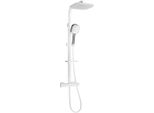 Mexen CQ33 Set Doccia Esterno Con Soffione E Miscelatore Termostatico, Bianco/Cromo - 772503395-21