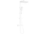 Mexen CQ54 Set Doccia Esterno Con Soffione E Miscelatore Termostatico, Bianco/Cromo - 772505495-21